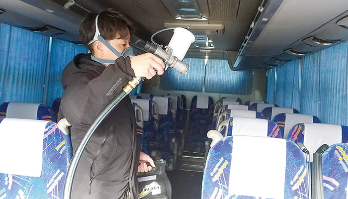 大鉄アドバンスのコロナウイルス対策の写真